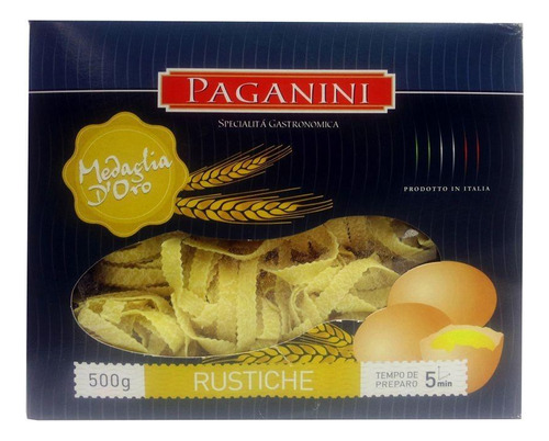 Massa Medaglia D' Oro Rustiche Com Ovos Paganini 500g