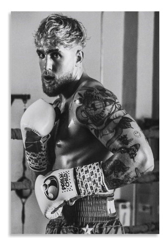 Wrestle Boxing Jake Paul Grapple Poster 1 Canvas Wall Art