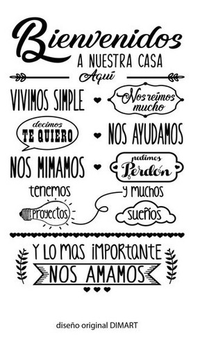 Frases Decorativas En Vinilo Fibra De Carbono 50 Por 90 Cm.