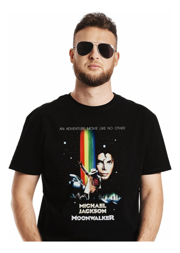 Polera Michael Jackson Moonwalker Poster Pop Impresión Direc