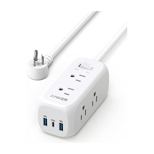 332 Usb C Strip Surge Protector (300j), 6 Salidas Y 20 ...