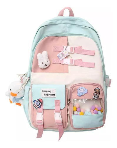 Mochila Feminina Aesthetics Teenager Hanging Bear Academy