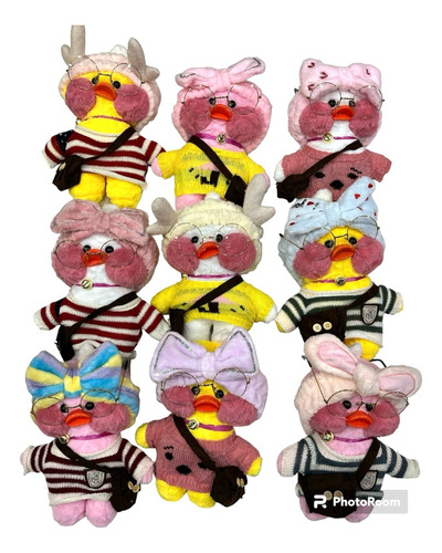 Peluche Lalafanfan Pato Anteojos Accesorios Premium 30cm Tik