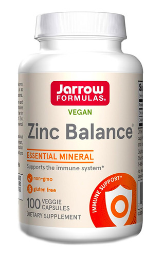 Jarrow Zinc Balance 100 Cápsulas