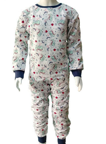 Imagem 5 de 6 de 1 Combo Com 2 Pijamas Infantil Peluciados - Tam 0 - 18 Meses