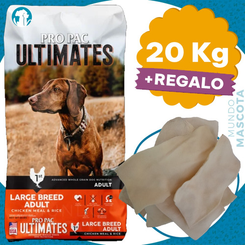 Pro Pac Adulto Lb 20 Kg + Regalo + Envío / Mundo Mascota