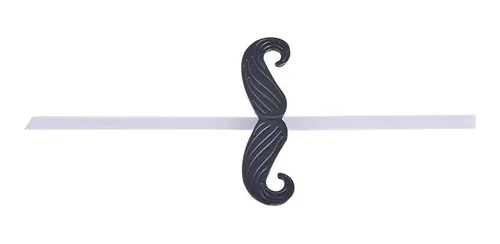 Sorbete Pajitas X 4 Reutilizable Bigotes Mostacho Diseño