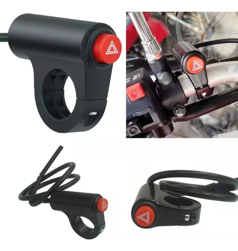 Boton Switch Intermitentes Para Moto, Manillar Premium