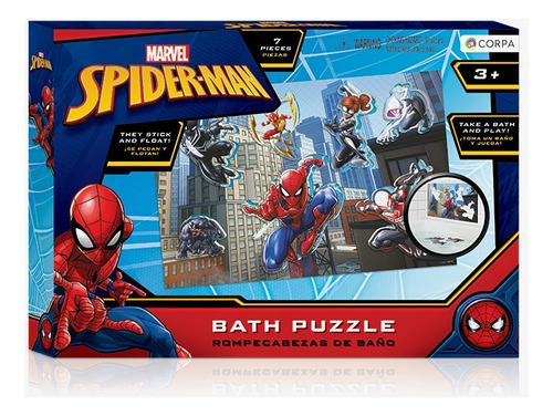 Rompecabezas De Baño De Goma Eva Spiderman Bath Puzzle