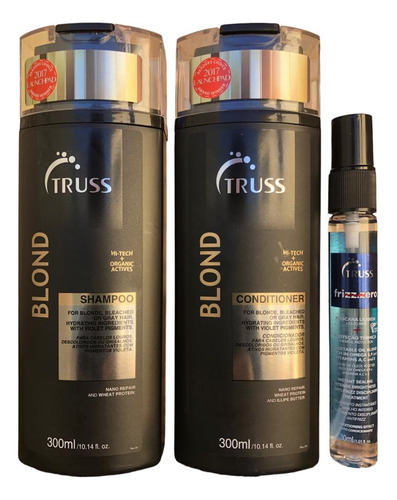 Truss Blond Shampoo E Condicionador 300ml + Frizz Zero 30ml