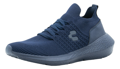 Tenis Para Hombre Walking Relax Charly Color Marino Suela Ev