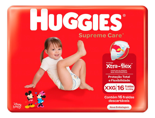 Fraldas Huggies Supreme Care XXG