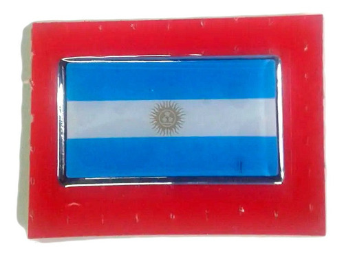Calco Resinado Bandera Argentina - 7x4cm