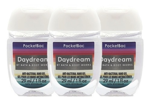  Alcohol gel con fragancia Bath & Body Works Gel Antibacterial de Bolsillo fragancia a daydream 29 ml 29 g pack x 3