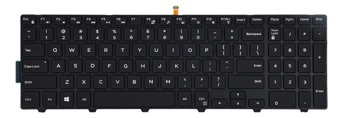 Teclado De Repuesto Para Dell Inspiron 15 3000 5000 3541 3542 3543 3551 3552 3558 3593 5542 5545 5547 5755 5551 5558 5552 5758 5759 5559, Inspiron 17 5000 5748 5749 5755 5758 5759 Laptop Con