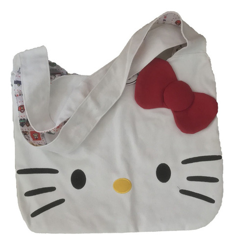 Sanrio-bolso De Lona De Hello Kitty Para Mujer, Bandolera De