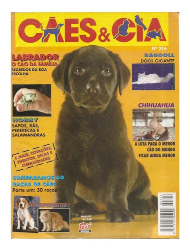 Cães & Cia Nº 216 - Labrador, Ragdoll, Chihuahua