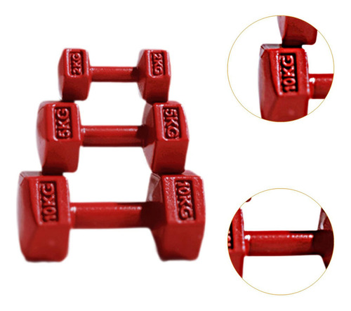 3 X 3pcs Sports Playset Bonitos Halteres Em Miniatura Para