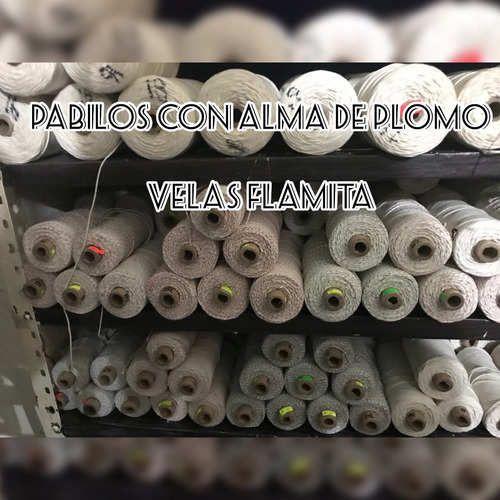 2 Rollos De Pabilos Con Alma De Plomo Para Vela Y Veladora