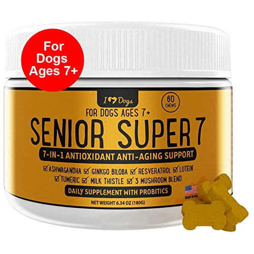 Iheartdogs Senior Super 7 Diario Perro Pwwvg