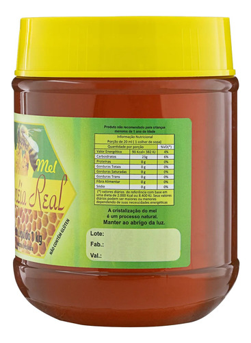 Mel De Abelha - 100% Puro - 2 Kg - Colmeia Real