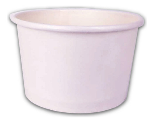 1000 Vaso Blanco P/helado 4 Oz Mx Cartón Encerado