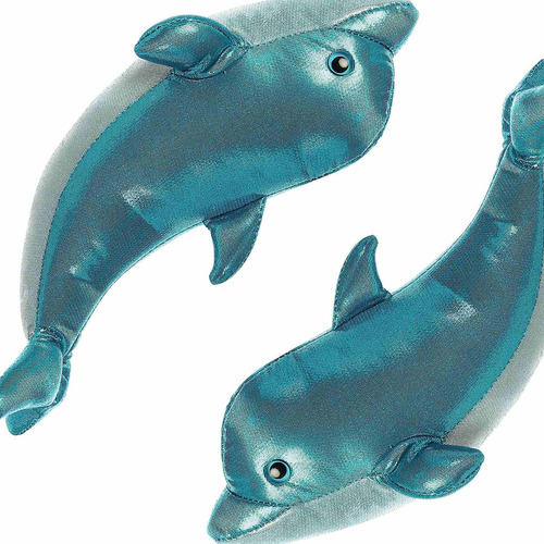 Imagen 7 de 10 de Peluche Delfin Titanio Brillante Aurora Felpa Suave Niños Ax