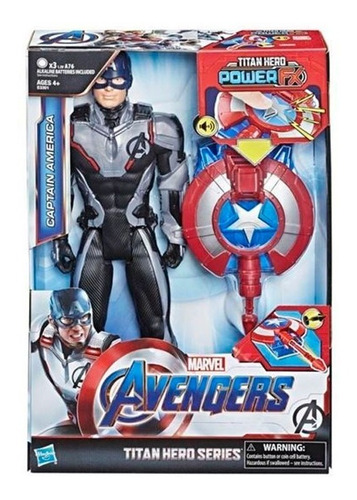 Avengers Titan Hero Power Capitán América E33015730 Hasbro