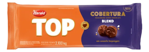 Cobertura Fracionada Sabor Chocolate Blend 2,1kg Top Harald