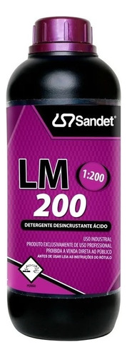 Shampoo Desincrustante Limpa Inox Lm 200 Sandet 1 1:200