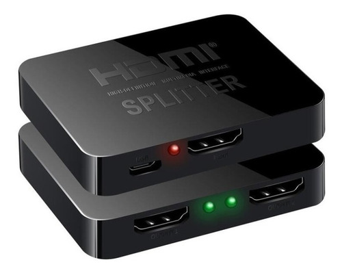 Imagen 1 de 7 de Splitter Minidivisor Hdmi 4k 1 Entrada Con 2 Salidas