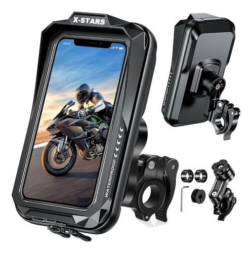 X-stars Soporte Porta Celular Para Motocicleta Impermeable