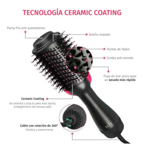 Imagen 2 de 10 de Secador Y Voluminizador De Pelo Revlon Rvdr5222la2a Premium