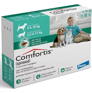 Comfortis 1 Comprimido Oral 560mg Cães 9-18 Kg Gatos 5,5-11