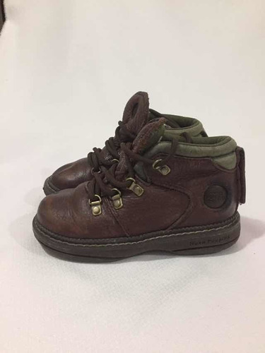 Zapato Cuero Marca Hush Puppies N*27 Café Usado