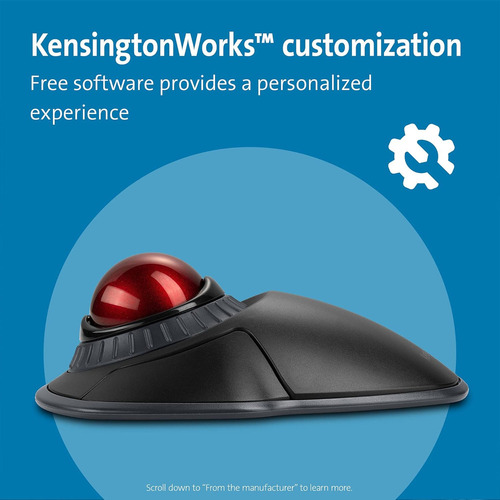 Trackball Sem Fio Kensington Orbit Com Anel De Rolagem - Bl.