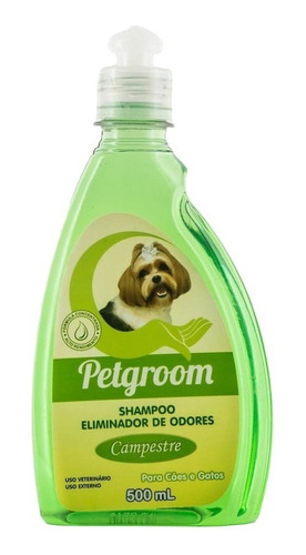 Shampoo Campestre 500 Ml Petgroom Cães Gatos Perfumado Banho