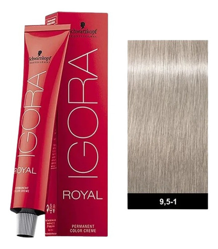 Igora Royal Schwarzkopf 9.5-1 Tinta Perla Pastel 60g