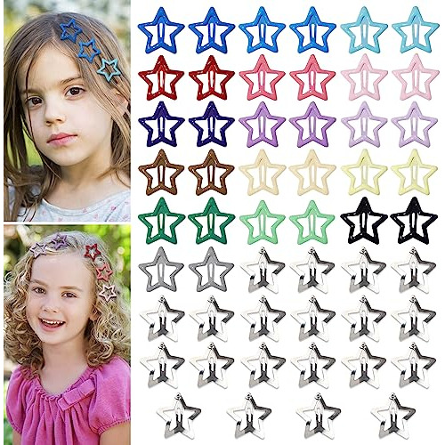 20pcs Star Hair Clips For Girls, Cyhyii Y2k Pintores 6d3vp