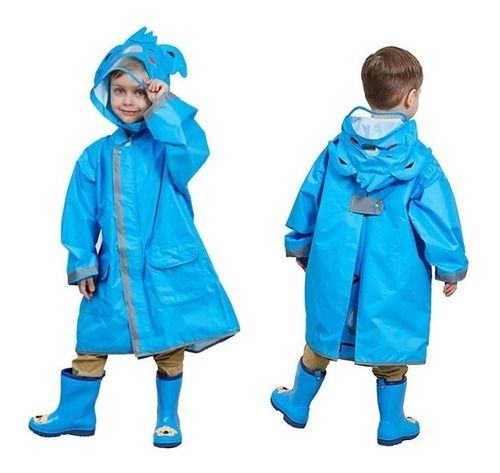 Capa De Chaqueta Impermeable Para Niños De Dibujos Animados