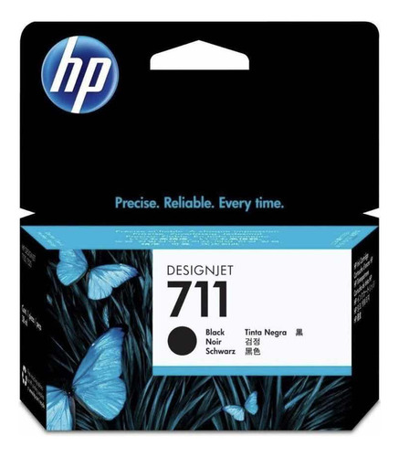 Cartucho De Tinta Hp 711 Negro Designjet De 38ml