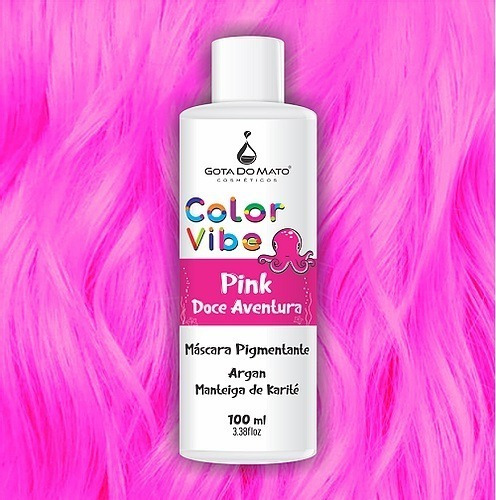  Tonalizante Colorido 100ml - Color Vibe Gota Do Mato Tom Pink Doce Aventura