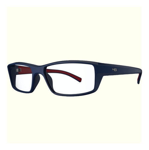 Armação De Grau Oculos Hb Polytech 93055 Azul E Red