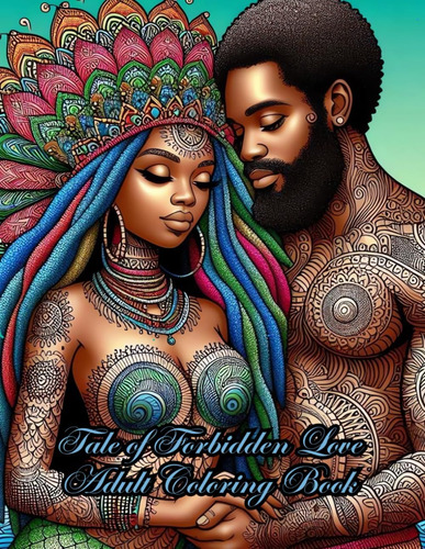 Libro: Tale Of Forbidden Love: Adult Coloring Book