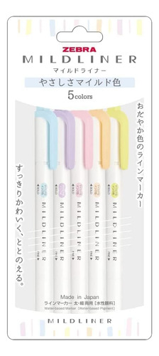 Marcadores Zebra Mildliner, Paquete De 7