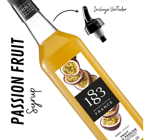 Syrup Jarabe  Routin Sabor Passion Fruit  1 L+ Vertedor