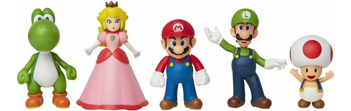 Muñeco Super Mario Y Amigos Set X5 Figuras 7cm 40504