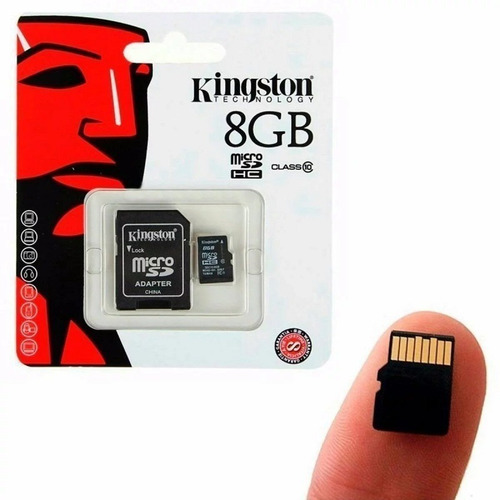 Imagen 1 de 2 de Memoria Micro Sd Kingston 8gb Clase 10 Con Adatador