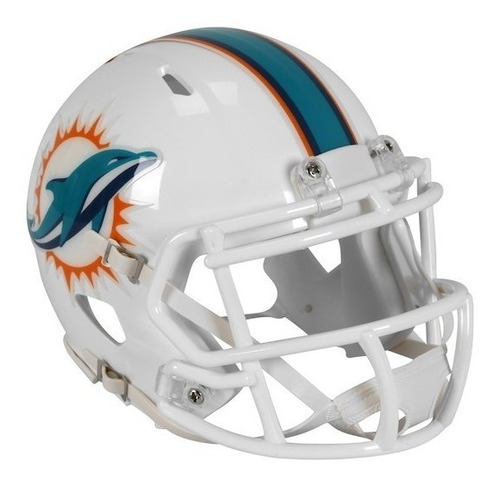 Miami Dolphins Mini Capacete 1/4 Speed Nfl Riddell