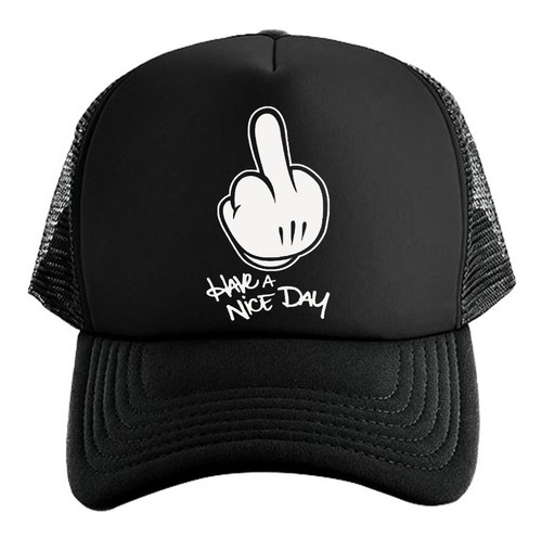 Gorra Black Unisex De Malla Have A Nice Day